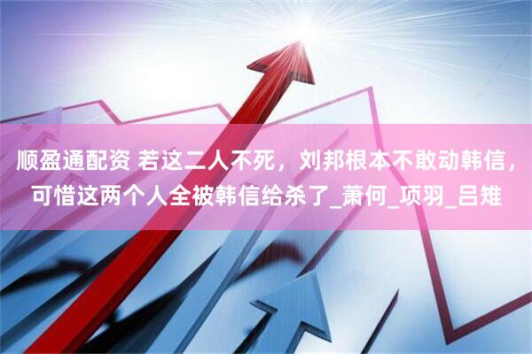顺盈通配资 若这二人不死，刘邦根本不敢动韩信，可惜这两个人全被韩信给杀了_萧何_项羽_吕雉